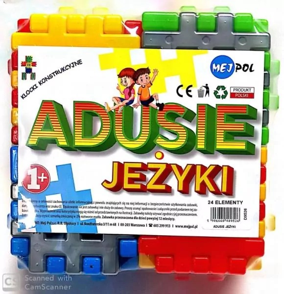 Klocki Jeżyki Adusie 24 elementy - tantis.pl