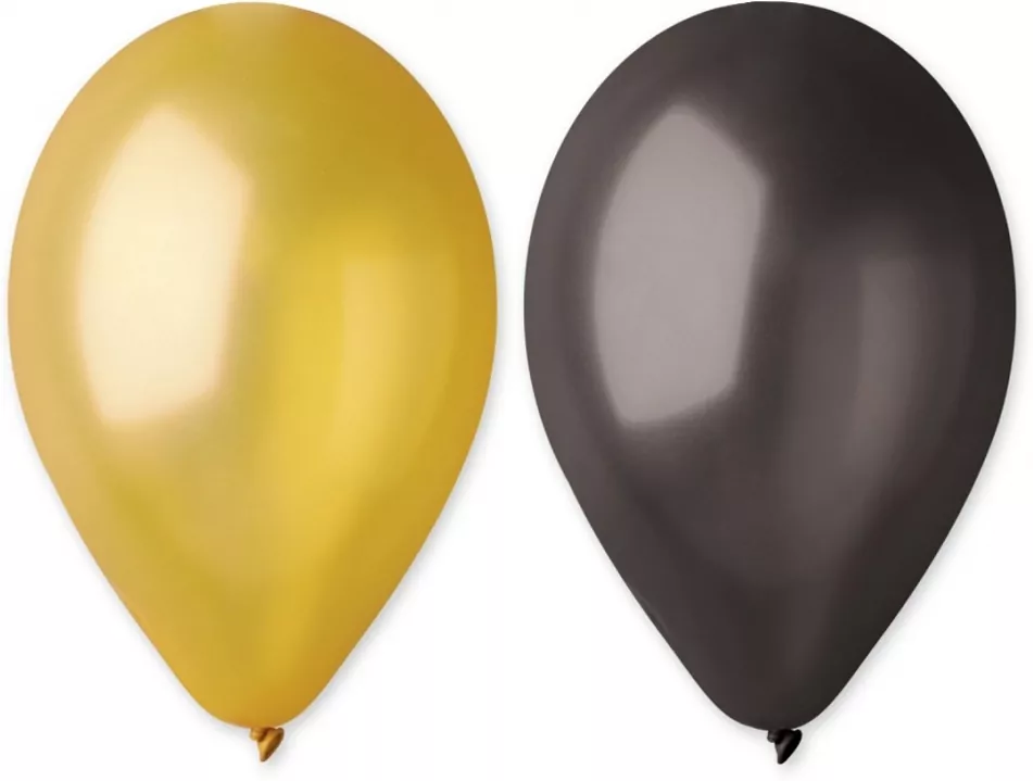 Balony GM90 metal złote i czarne - tantis.pl