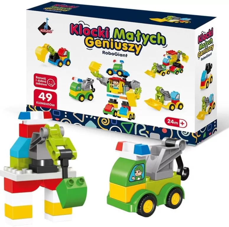 Klocki małych geniuszy roboty 49el - tantis.pl