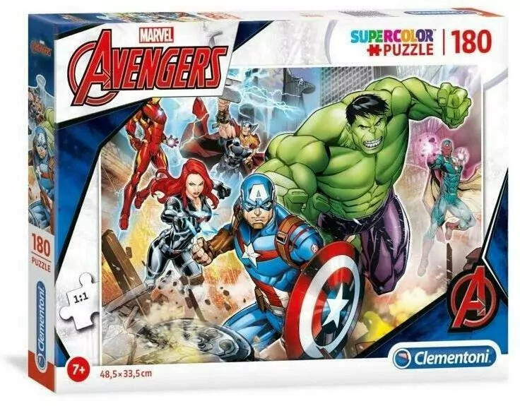 Puzzle SuperColor 180. Marvel Avengers - tantis.pl