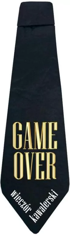 Krawat Game Over 10x32cm - tantis.pl