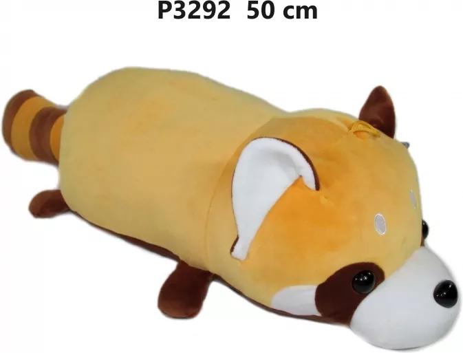 Poduszka wałek panda czerwona 50cm - tantis.pl