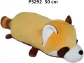 Poduszka wałek panda czerwona 50cm - tantis.pl