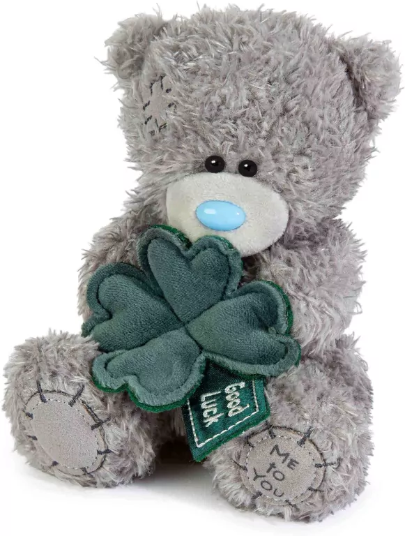 Miś - Good Luck z koniczynką 13cm - tantis.pl
