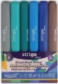 Marker akrylowy z końcówką Brush - zestaw 9, 6 szt - tantis.pl