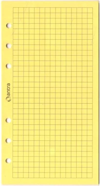 Wkład do organizera ST/kratka, żółta - tantis.pl