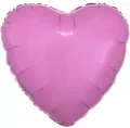 Balon foliowy metalik różowy serce luzem 43cm - tantis.pl