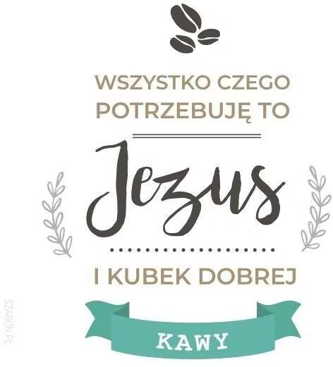 Podstawka korkowa. Jezus i kubek kawy - tantis.pl