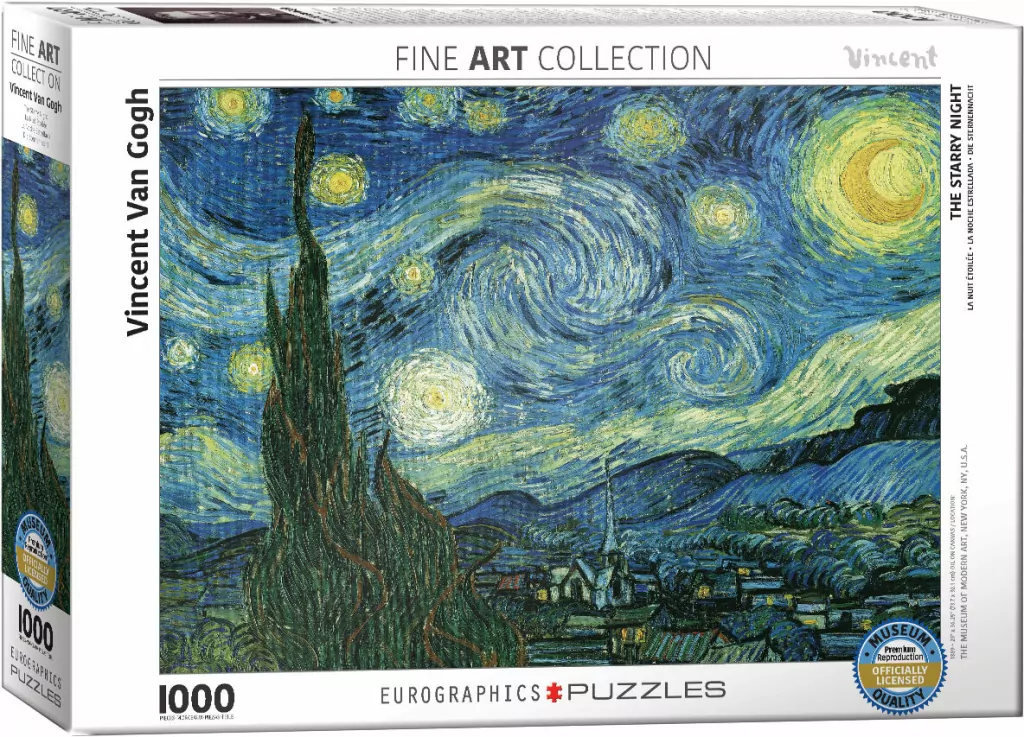 Puzzle 1000 Gwieździsta noc van Gogh 6000-1204 - tantis.pl