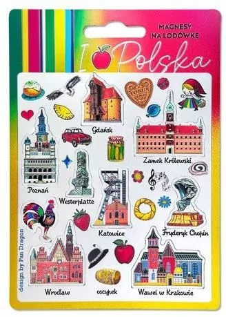 Magnesy I Love Poland Polska ILP-MAG-MULTI-PL-01 - tantis.pl