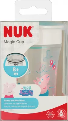 NUK. Magic Cup. Kubek 230 ml. 8 miesięcy. Świnka Peppa