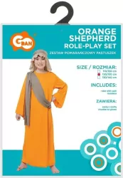 Strój dla dzieci Pomarańczowy Pastuszek 120/130cm