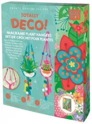 Zestaw kreatywny. Zawieszki na doniczkę. Makrama