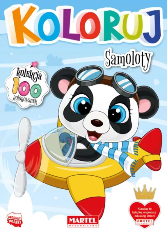 Koloruj. Samoloty - tantis.pl