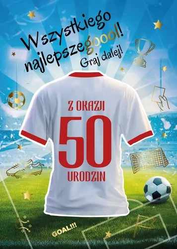 Karnet Urodziny 50 - tantis.pl