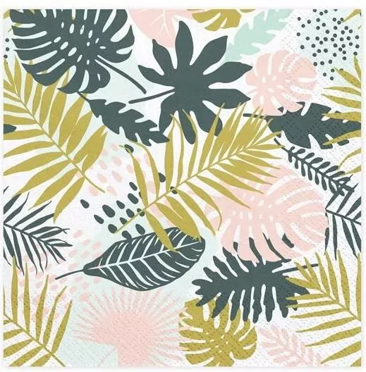 Serwetki Aloha Liście 33x33cm 20szt - tantis.pl