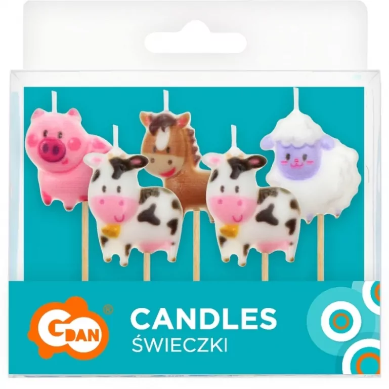 Świeczki pikery Farma 5szt Godan - tantis.pl