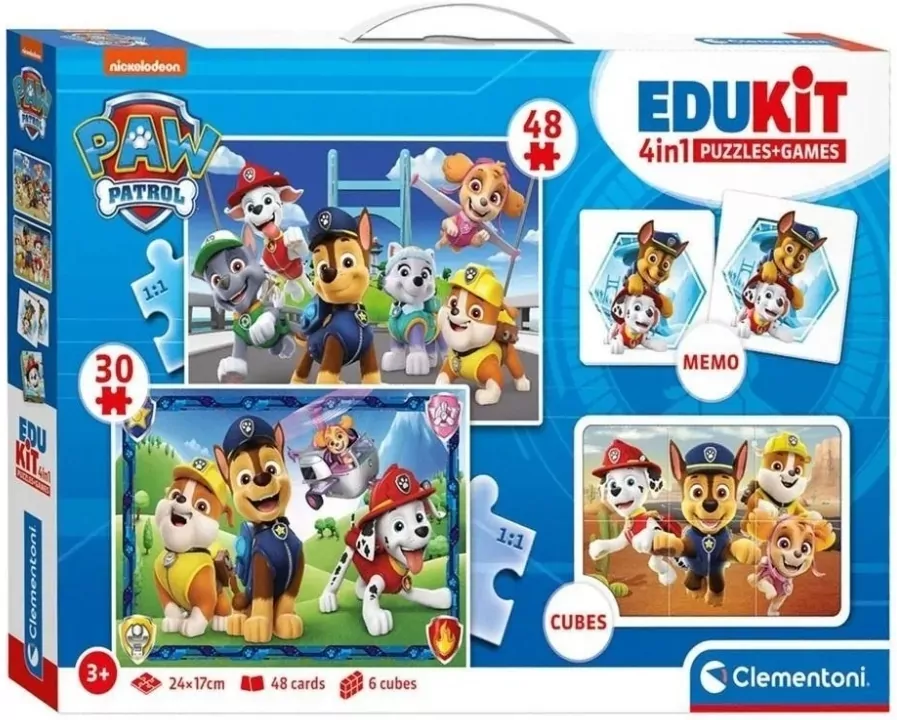 Puzzle 4w1 Psi Patrol Edukit - tantis.pl
