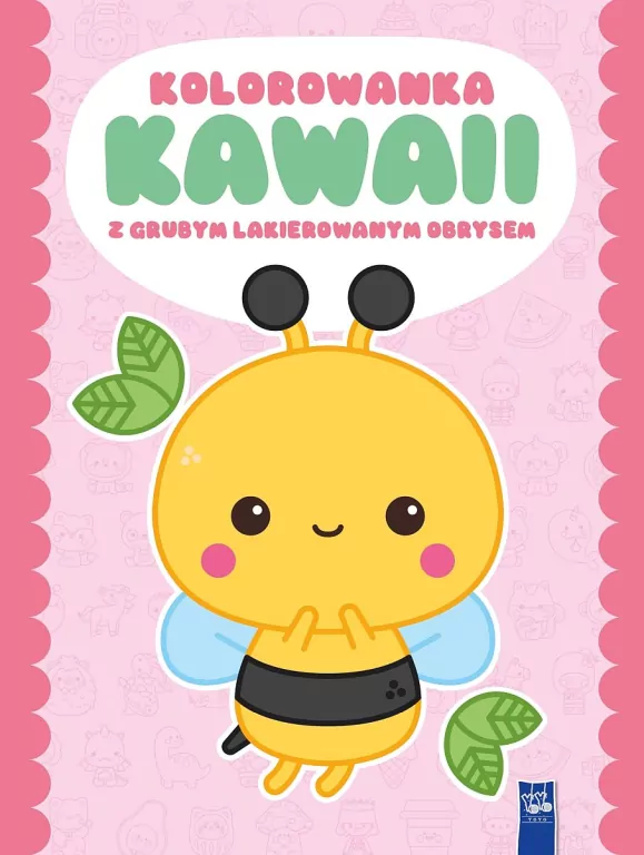 Kolorowanka Kawaii z grubym lakierowanym obrysem - tantis.pl
