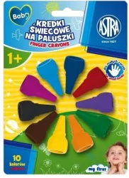 Kredki na paluszki 10 kolorów