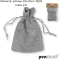 Woreczki jutowe szare 10x15cm - tantis.pl