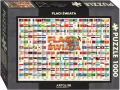 Puzzle 1000. Flagi świata - tantis.pl