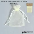 Woreczki organzowe 7x10cm. Ecru - tantis.pl