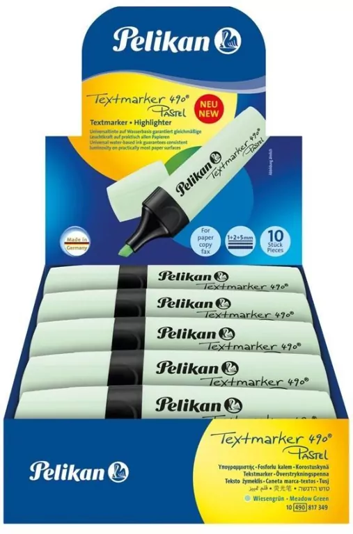 Zakreślacz 490 Pastell zielony - tantis.pl