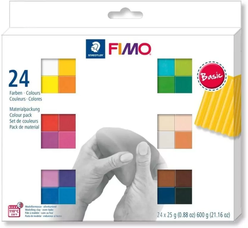 Fimo Soft 24x25g kolory Basic - tantis.pl