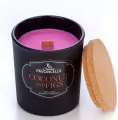 Świeczka sojowa Coconut and Figs czarna 135g - tantis.pl