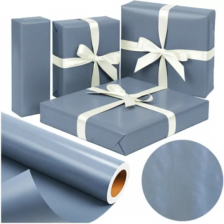 Papier metalik Błękitne Srebro X-Strong 38cmx20m - tantis.pl