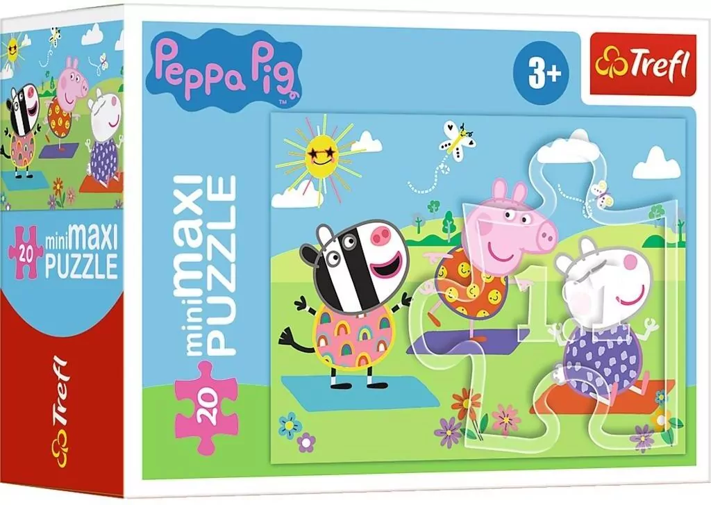 Puzzle 20 miniMaxi. Beztroski dzień Peppy - tantis.pl