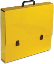 Teczka A3 z rączką 5 cm. Penmate. Żółta pastelowa