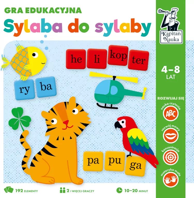 Kapitan Nauka. Gra edukacyjna. Sylaba do sylaby - tantis.pl