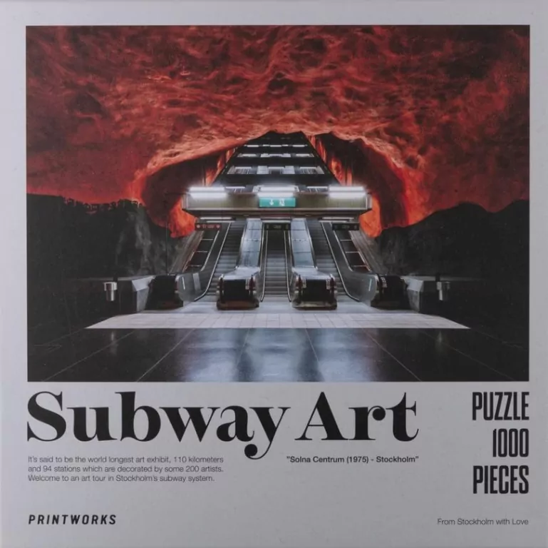 Puzzle 1000. Subway Art Fire - tantis.pl