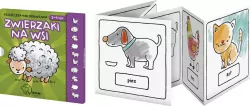 Zwierzaki na wsi. Książeczka-kolorowanka. 3-4 lat