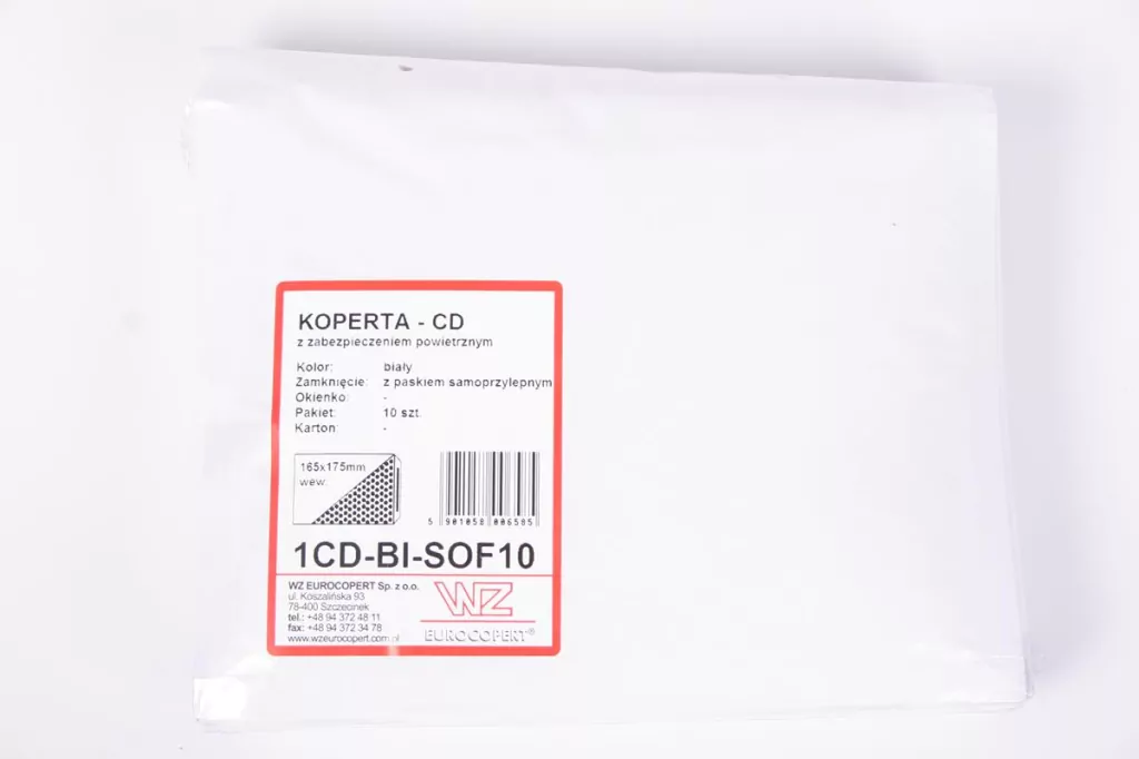 KOPERTA POWIETRZ NA CD 165X175 BIA WZ OP - tantis.pl