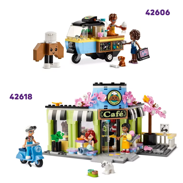 LEGO® Stoisko z watą cukrową i skuter 42643 - tantis.pl