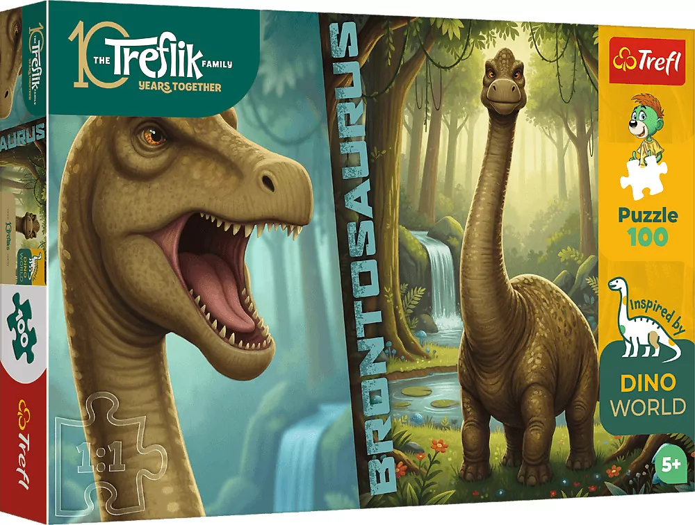 Puzzle 100 Inspired By Dino World TREFL - tantis.pl