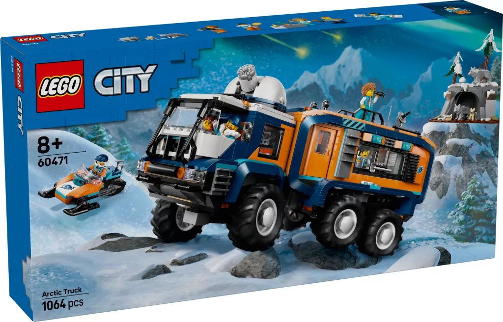 LEGO® City. Ciężarówka z laboratorium arktycznej odkrywczyni 60471 - tantis.pl