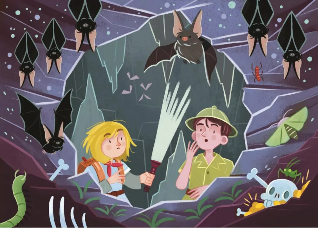 Clementoni. Puzzle 2x20. Super Kolor Looking for Adventure - tantis.pl