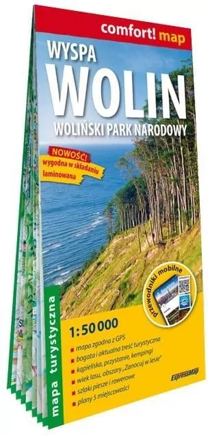 Wyspa Wolin Woliński Park Narodowy Mapa turystyczna 1:50 000 - tantis.pl