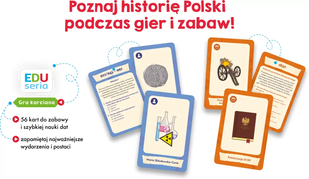 EDUseria. Historia Polski. Gra karciana. Kapitan.. - tantis.pl