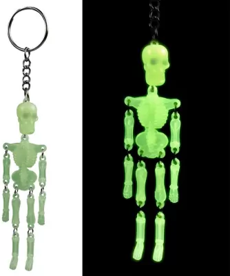 Brelok świecący w ciemności kościotrup