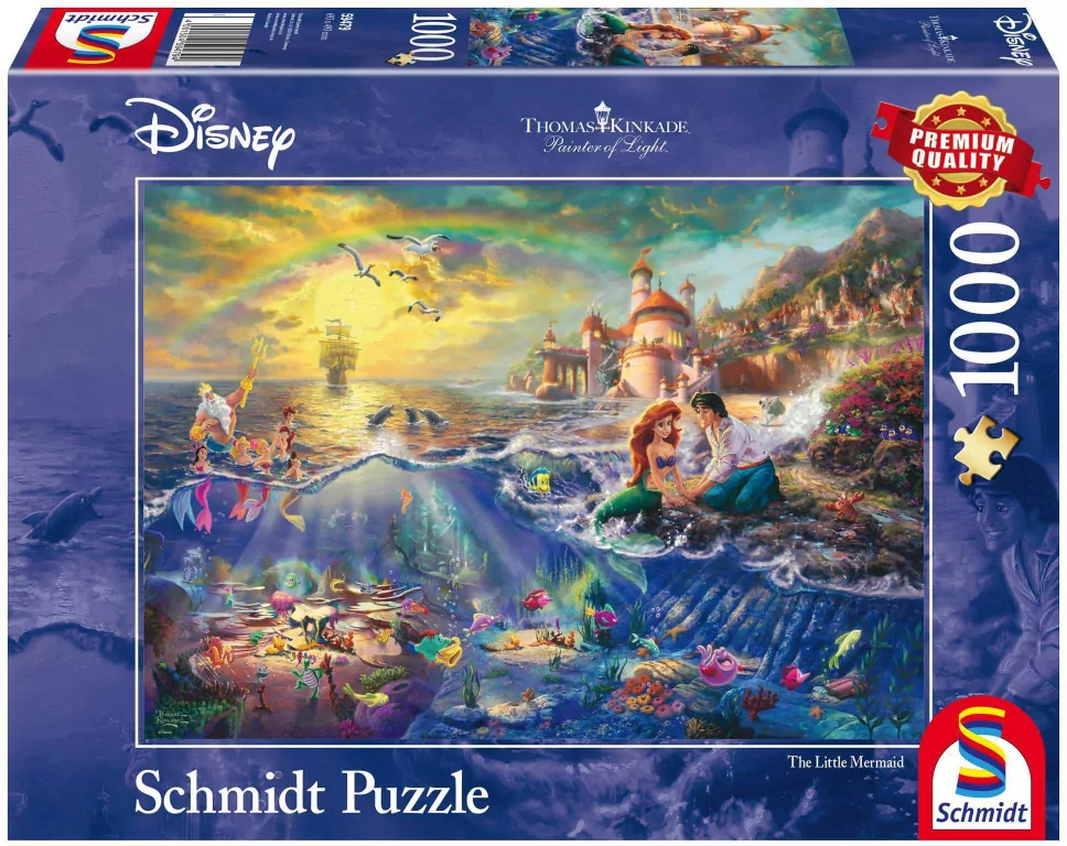Puzzle PQ 1000. Mała Syrenka. Disney. 106644 - tantis.pl