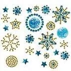 Kryształki samoprzylepne płatki śniegu