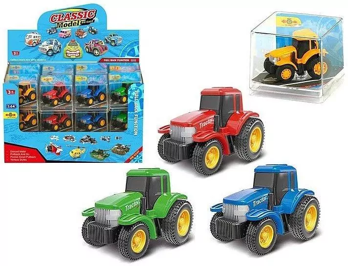 Traktor metalowy z napędem MIX - tantis.pl