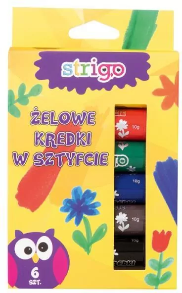 Strigo. Kredki żelowe w sztyfcie - tantis.pl