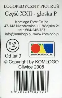 Logopedyczny Piotruś. Głoska P. Cz.22 - tantis.pl