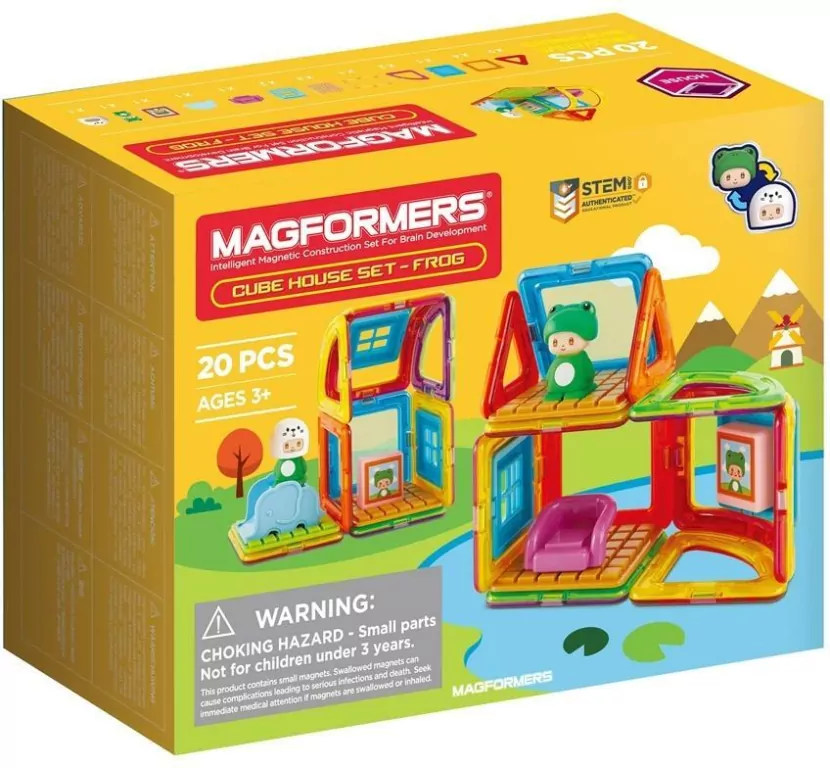 Klocki magnetyczne Cube. Dom Żaby - tantis.pl